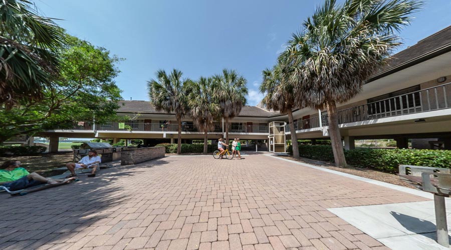 Nu Residence Hall Courtyard