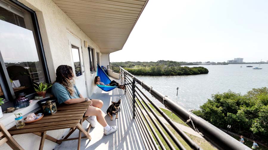 Omega Residence Hall Balcony