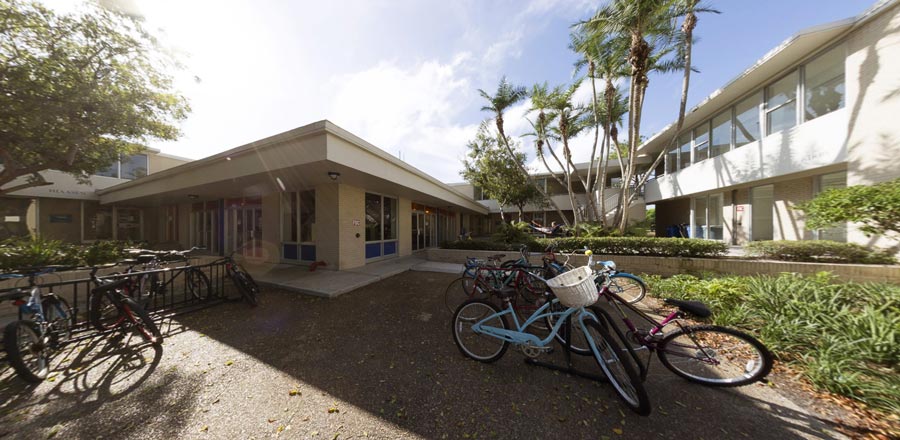 Residence Hall Courtyard