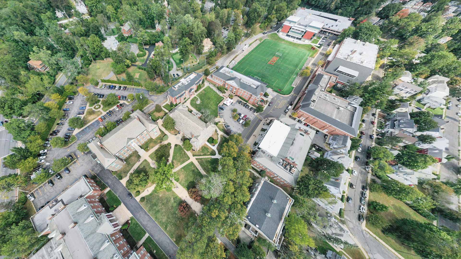 IONA COLLEGE AERIAL VIEW