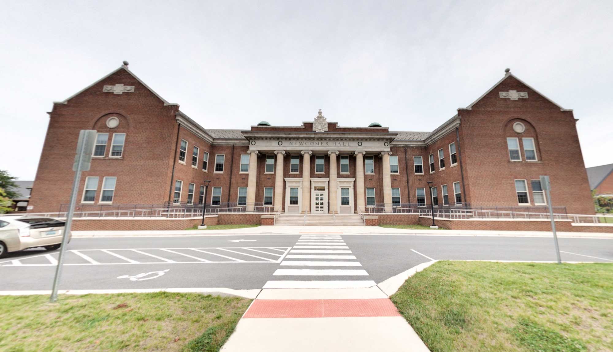 Entrance view to THE MARYLAND SCHOOL OF THE BLIND