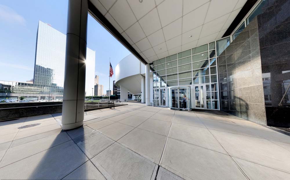 Entrance view to Seton Hall Law