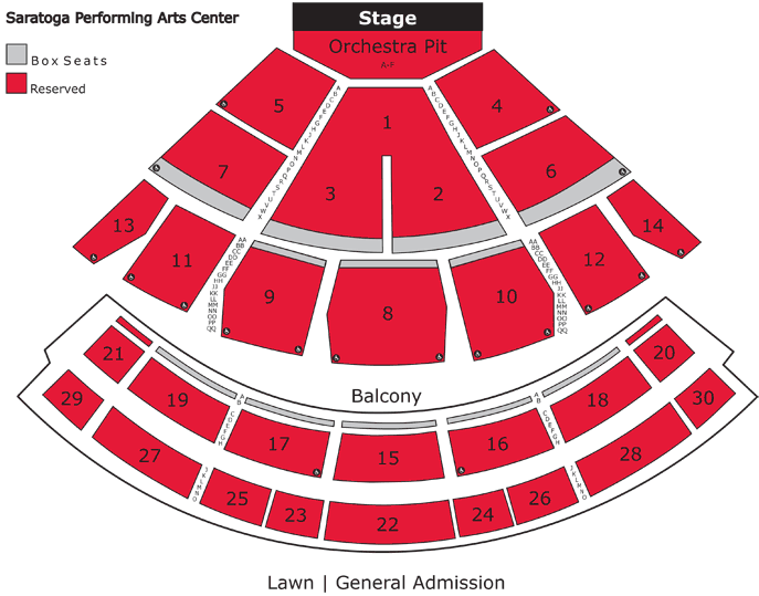 Spac Seating Chart Orchestra