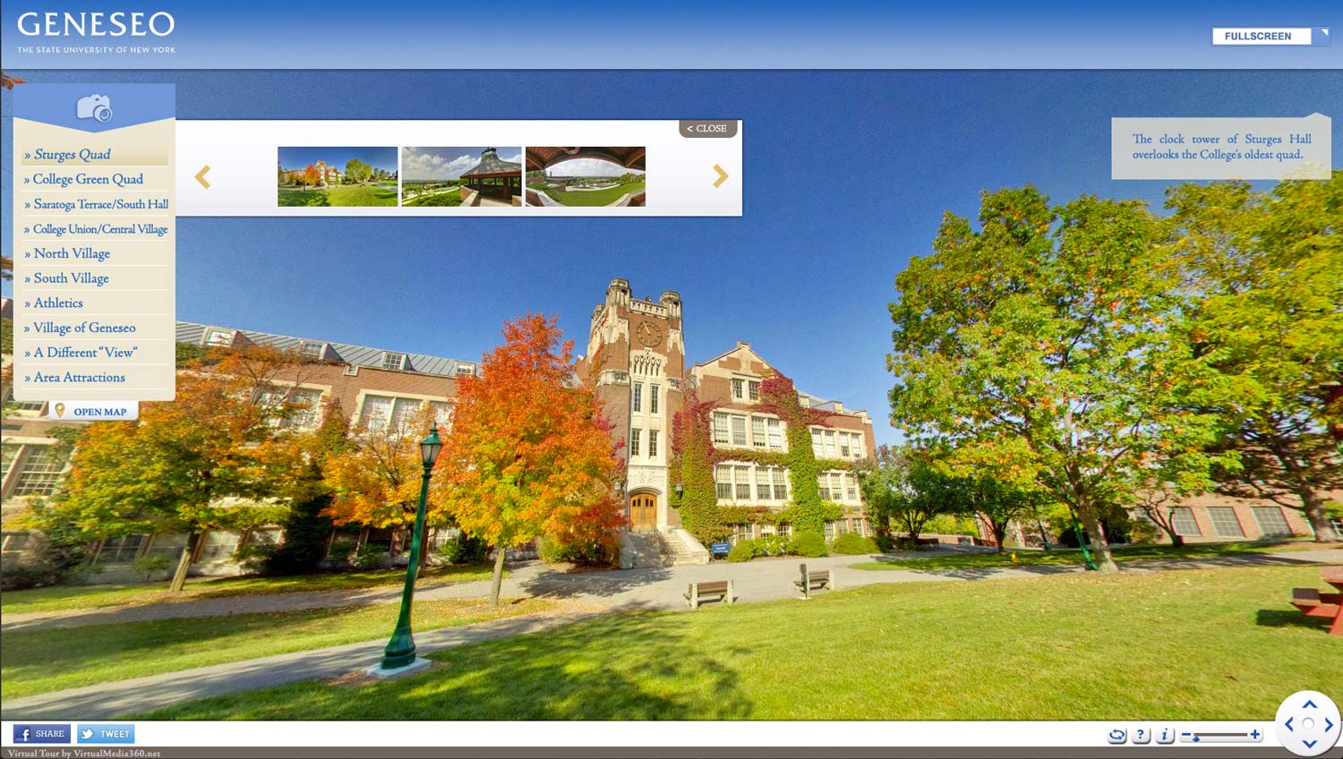 suny geneseo virtual tour