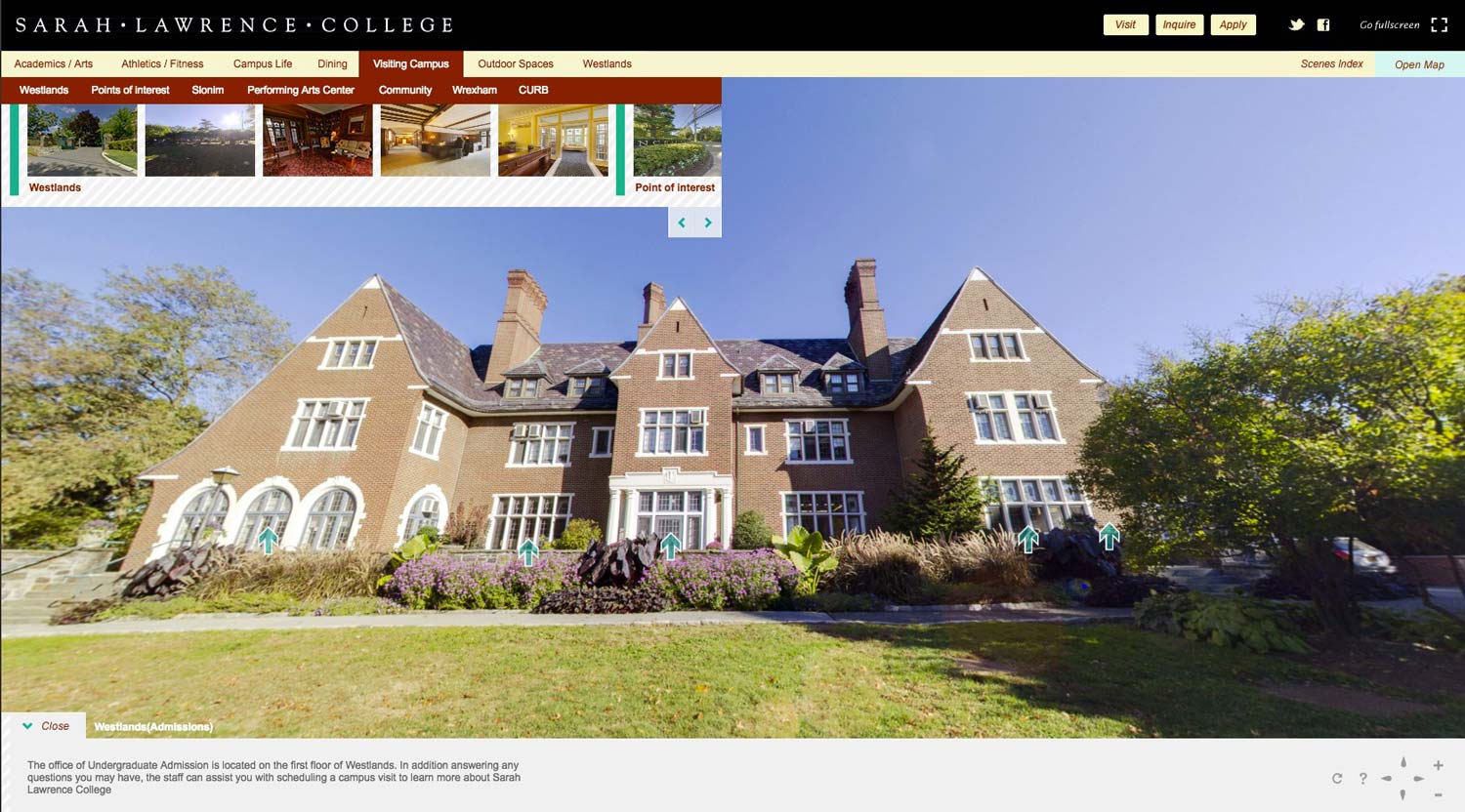 Sarah Lawrence College 360 Virtual Tour